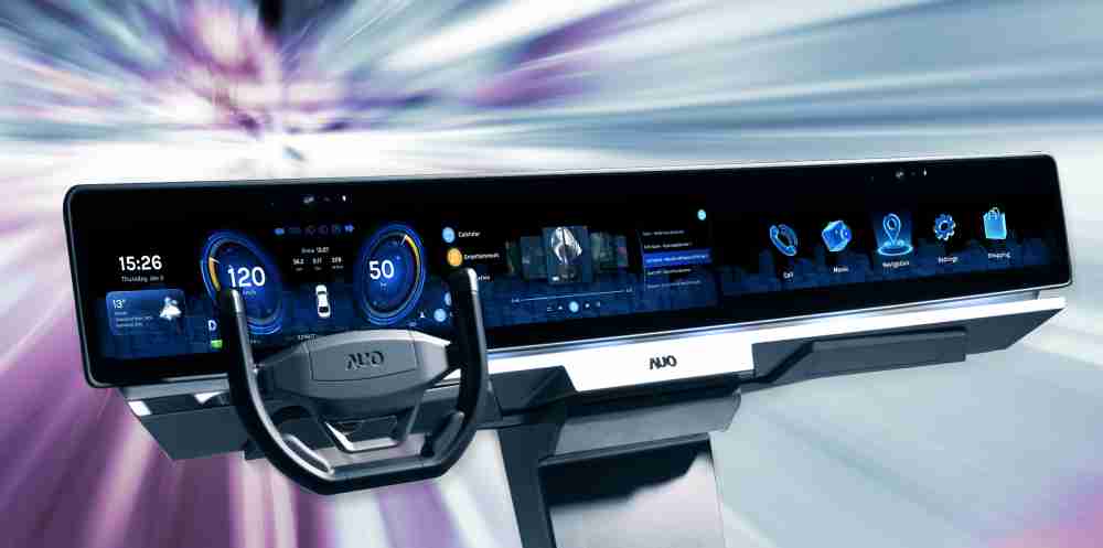 龙门国际开拓前瞻显示技术创新应用，，，，结合优异整合设计能力，，，，开发智能车载FIDM Plus一体化显示方案，，让驾驶操作与车内娱乐体验再进化