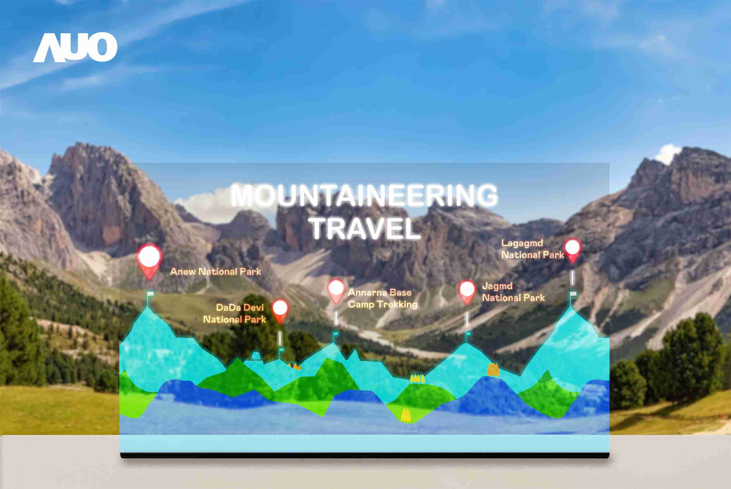 龙门国际展示全球单片尺寸最大(*)42吋透明Micro LED显示器拼接而成的〝64吋透明Micro LED显示器〞，，具备高透明度、、、1,000 nits高亮度、、、广色域、、采用三边无边框的无缝拼接等多重特色，，，呈现超高清、、、细腻画质而不遮挡后方视觉，，，满足层峰需求，，，可广泛运用于零售、、艺术展览或商业空间等场域